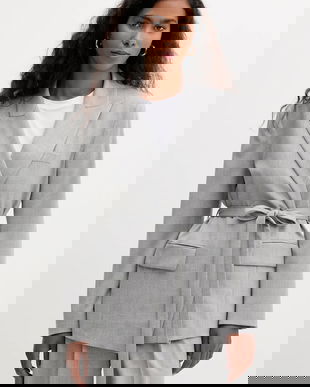 Marella sacou Emme by Marella culoarea gri, desfacut, uni, 2525046151200