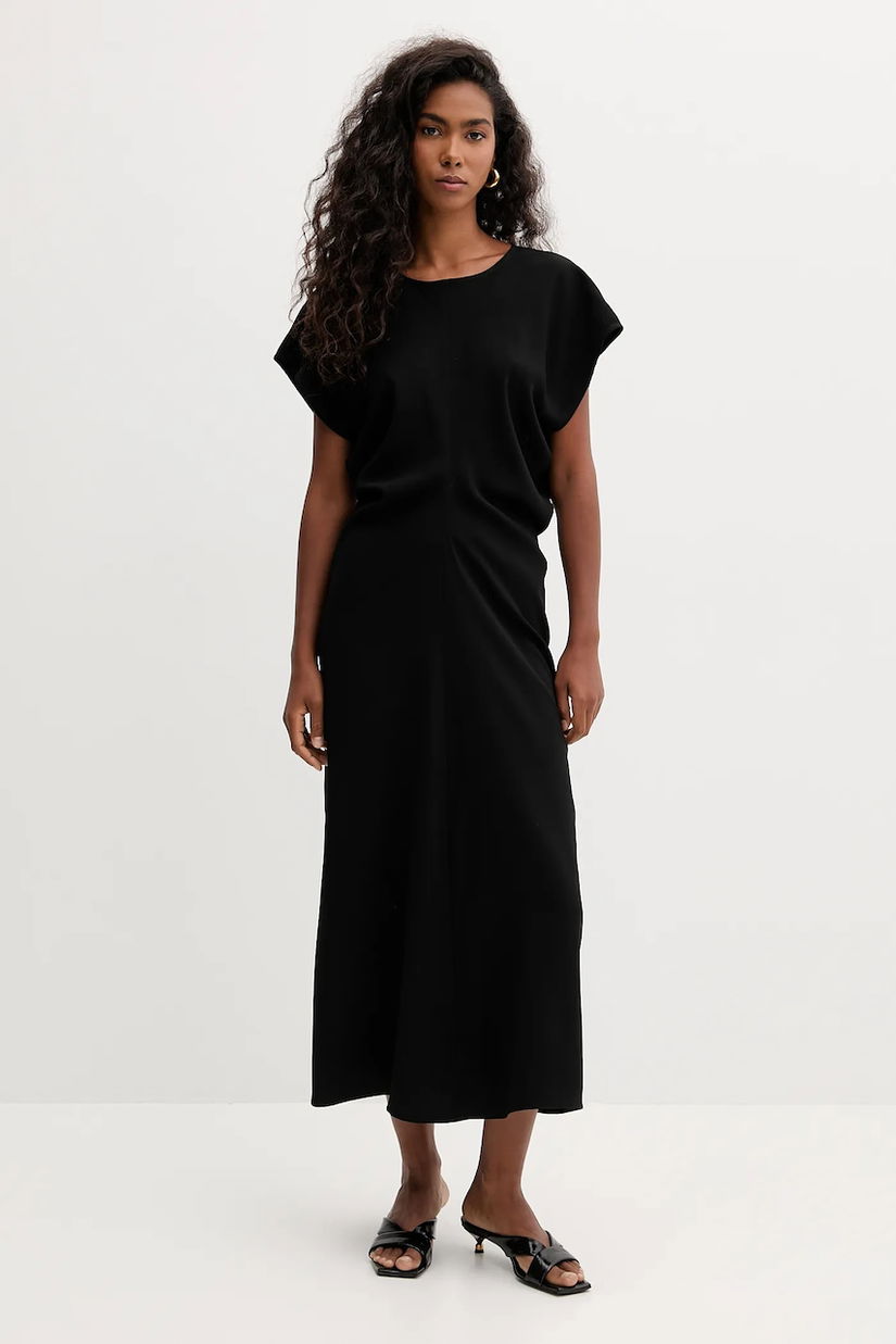 Marella rochie culoarea negru, maxi, drept, 2523226023200