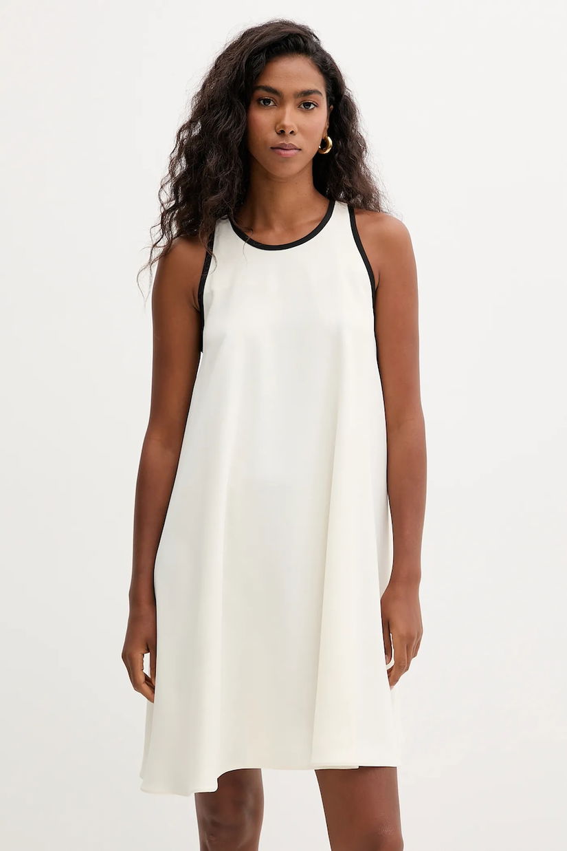 Marella rochie culoarea bej, mini, evazați, 2523226093200