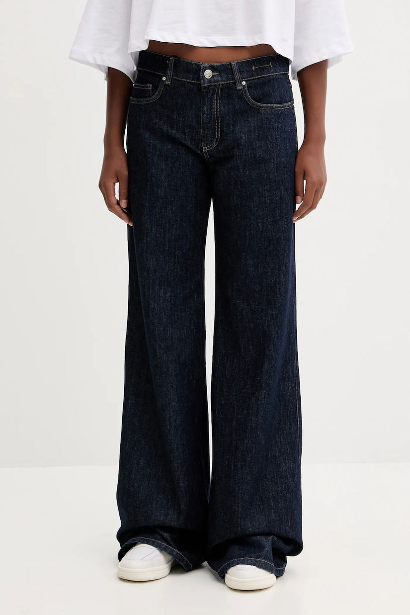 Marella jeans culoarea bleumarin, 2523186034200
