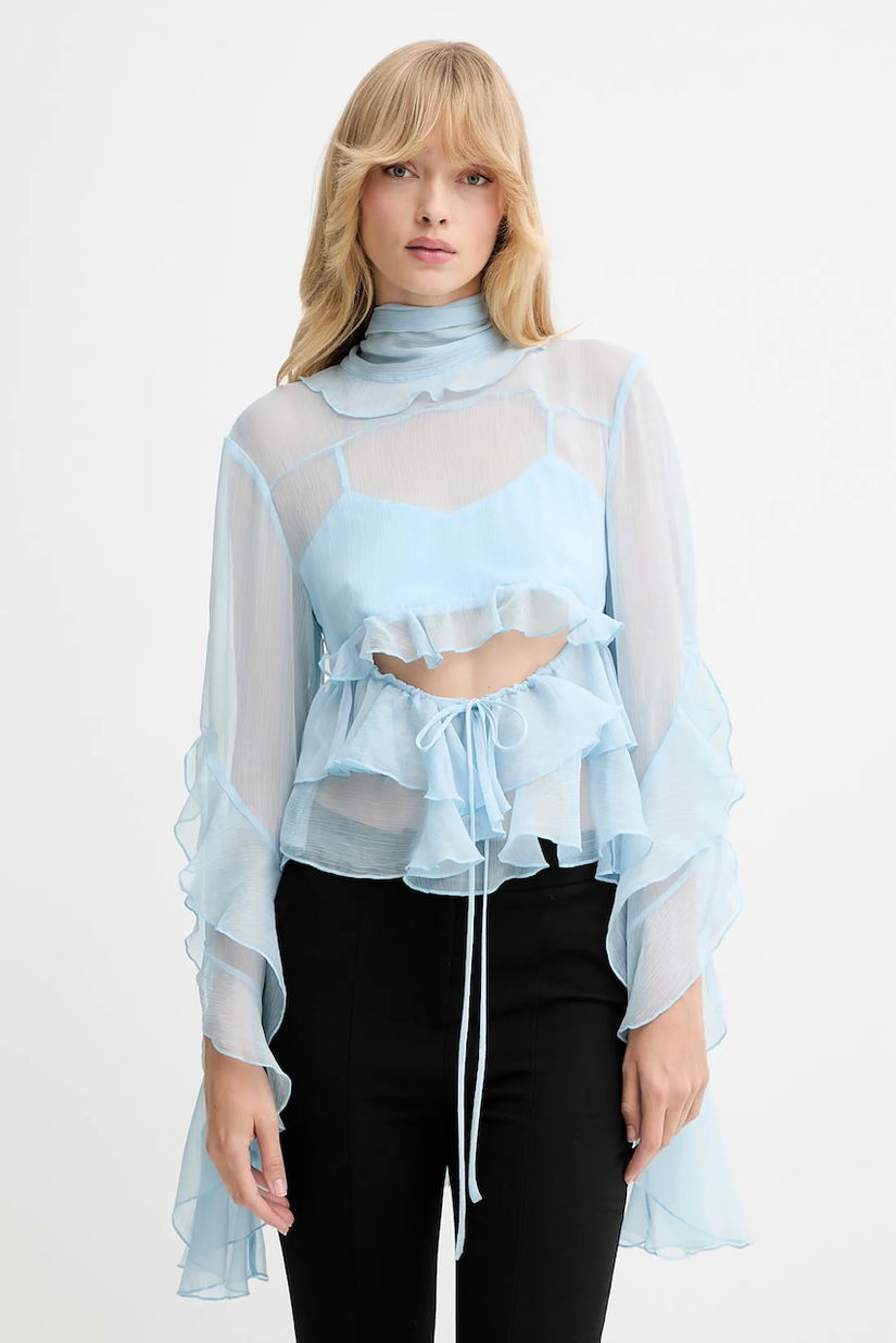 Bardot bluză uni, 59933TB