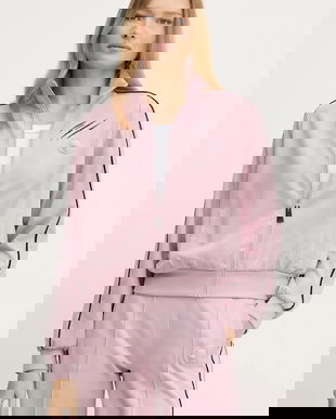 PLEIN SPORT bluză culoarea roz, cu imprimeu, FAEC WJB1894 STE003N