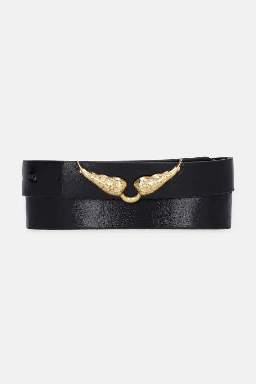 ZADIG&VOLTAIRE curea de piele culoarea negru, LWBT01343