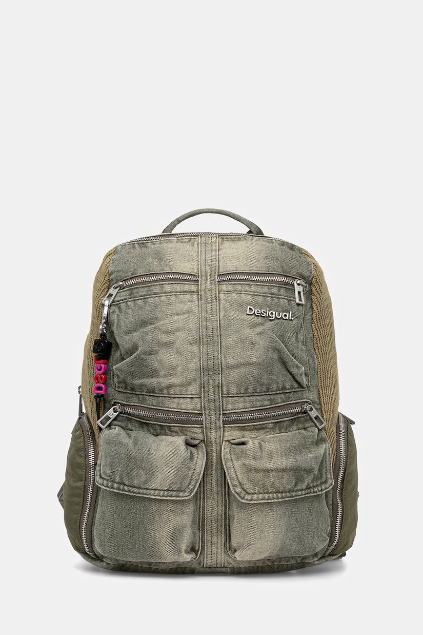 Desigual rucsac BRAVO HYBRID CHESTER culoarea verde, mare, 25WAKD01