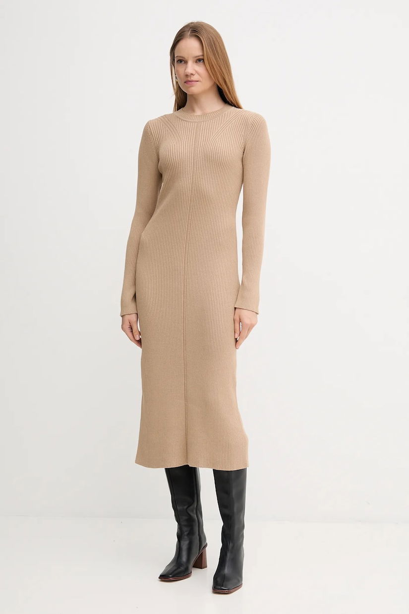 Barbour rochie din bumbac ANASTASIA culoarea verde, maxi, evazați, LDR0936