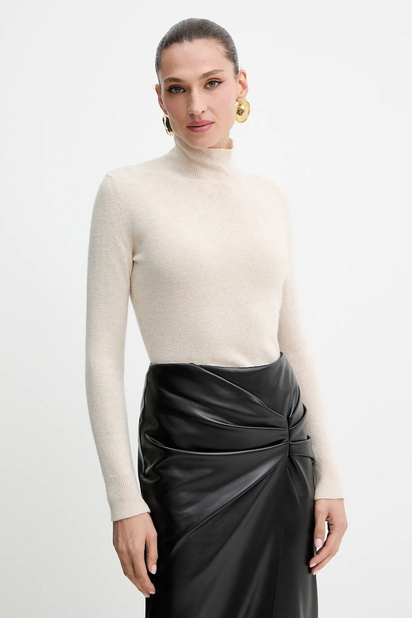 Marella pulover Emme by Marella culoarea bej, light, cu guler, 2525366201200