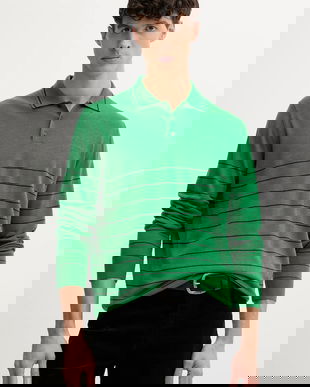 Iceberg pulover de lână culoarea verde, light, A004 9005