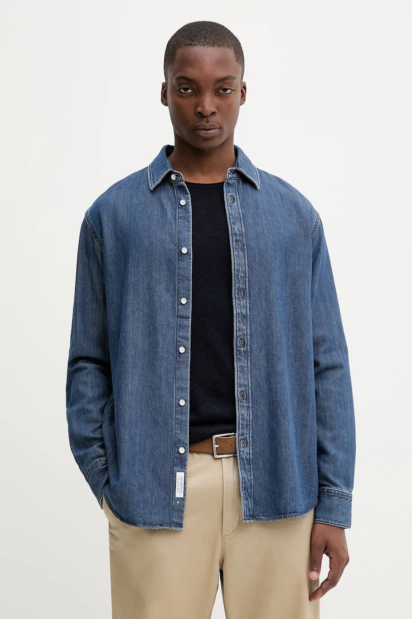 Rag & Bone cămașă jeans cu guler clasic, regular, RX0925FSUKM