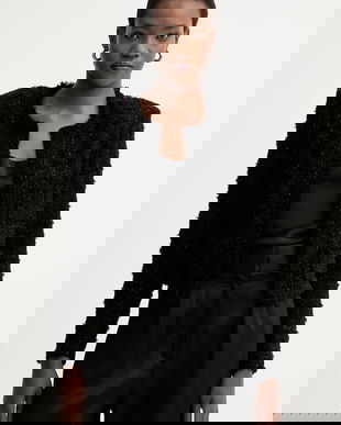 IRO sacou culoarea negru, desfacut, uni, WP07SAFIRA