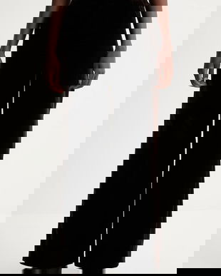 ZADIG&VOLTAIRE pantaloni de catifea culoarea maro, drept, high waist, WWPA01868