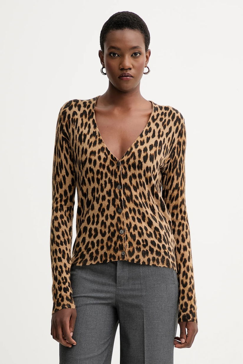 ZADIG&VOLTAIRE cardigan din cașmir culoarea maro, light, KWCA01643