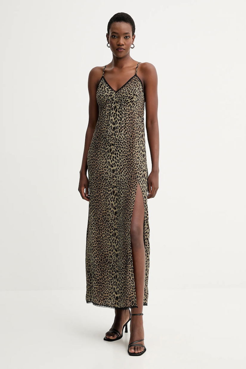 ZADIG&VOLTAIRE rochie culoarea verde, maxi, evazați, WWDR02591