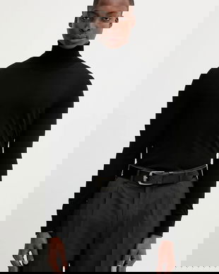 BARENA VENEZIA pulover de lână Knitwear Camio culoarea negru, light, cu guler, KNU5282.429