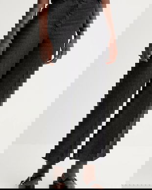 Sessun pantaloni culoarea gri, lat, high waist, 23107000