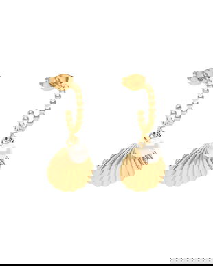 Lilou cercei placați cu aur Venus 254/28/KOL/PEB/PO