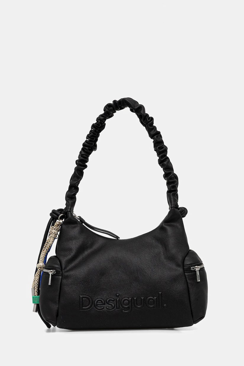 Desigual poșetă HALF LOGO MONTVILLE B culoarea negru, 25WAXP98