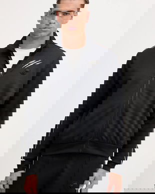 PLEIN SPORT bluză culoarea negru, cu imprimeu, FAEC MJB3816 STE003N