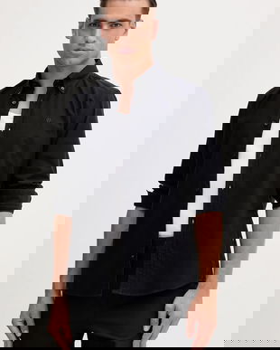 BOSS cămașă din bumbac culoarea bleumarin, cu guler button-down, regular, 50544917