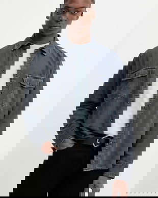 Rag & Bone cămașă jeans cu guler clasic, regular, RX0825FSUGI