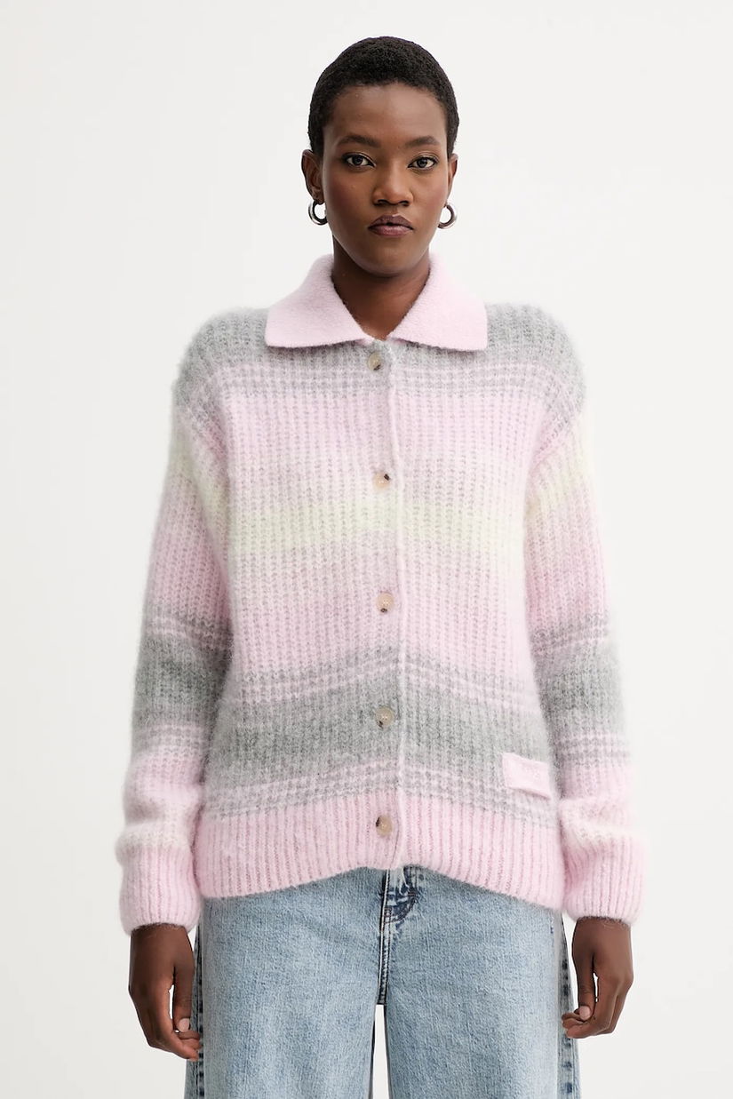 Kenzo cardigan de lână culoarea roz, călduros, FF62CA7043CG
