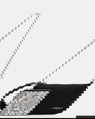 Desigual poșetă culoarea negru, 25WAYP22