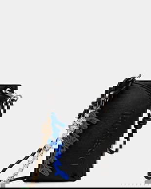 Desigual portofel HALF LOGO MILTON culoarea negru, 25WAYP06