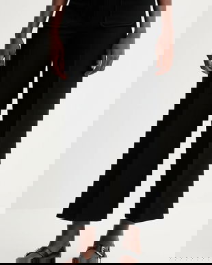 Sessun pantaloni culoarea negru, drept, high waist, 24107014