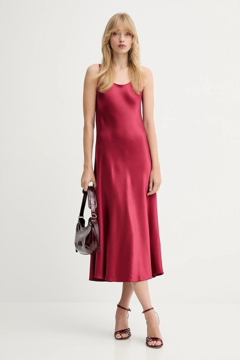 Marella rochie Emme by Marella culoarea bordo, maxi, drept, 2525226021200