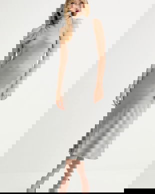 Fracomina rochie culoarea gri, maxi, drept, FS25WD2009W45101