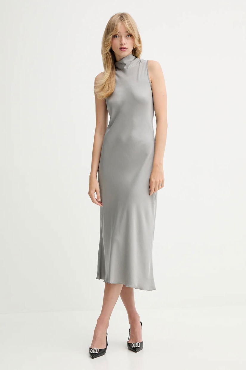 Fracomina rochie culoarea gri, maxi, drept, FS25WD2009W45101