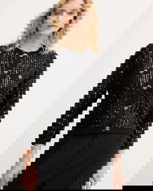 Marella cardigan culoarea negru, 2523346094200