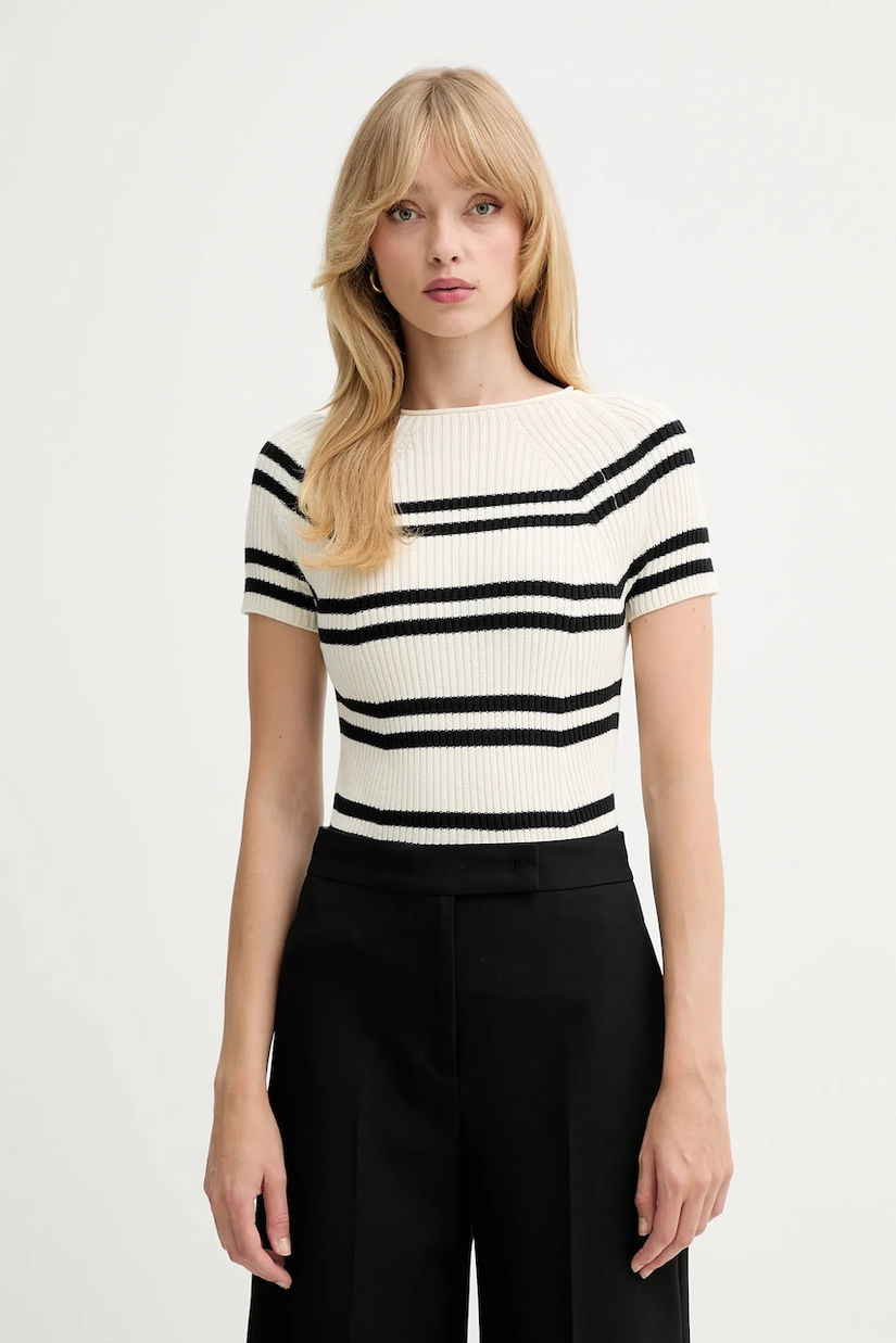 MAX&Co. pulover culoarea bej, light, cu turtleneck, 2526366051200
