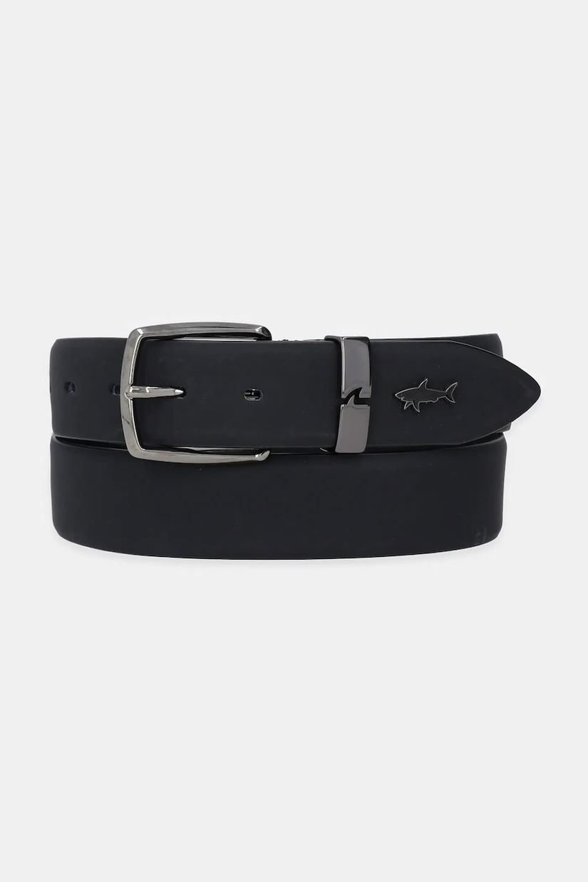 Paul&Shark curea de piele culoarea negru, 15316002