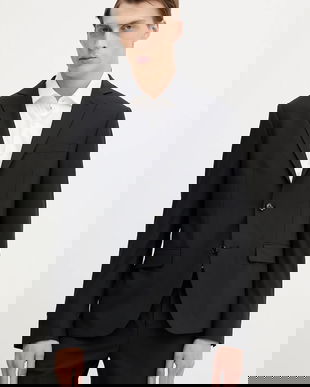 Mos Mosh sacou din lână JAMES culoarea negru, 508670