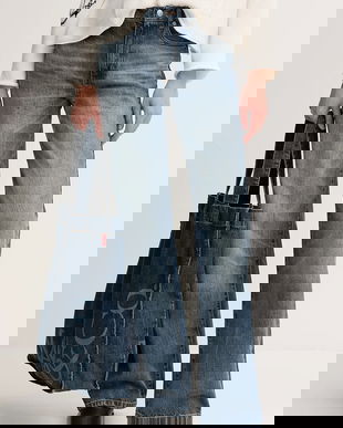 MAX&Co. blugi din bumbac medium waist, 2526186081200