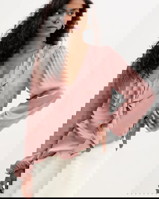 Fracomina bluză culoarea roz, uni, FS25WT1005W45101