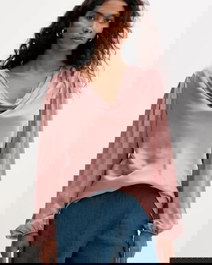 Fracomina bluză culoarea roz, uni, FS25WT1004W45101