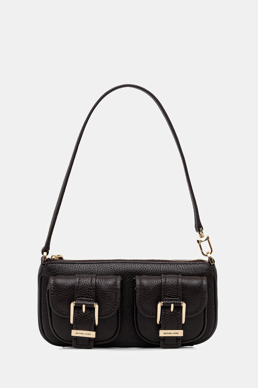 MICHAEL Michael Kors geantă de piele culoarea verde, 32S5GZCU1L