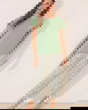 women'secret pijama culoarea verde, 3592399