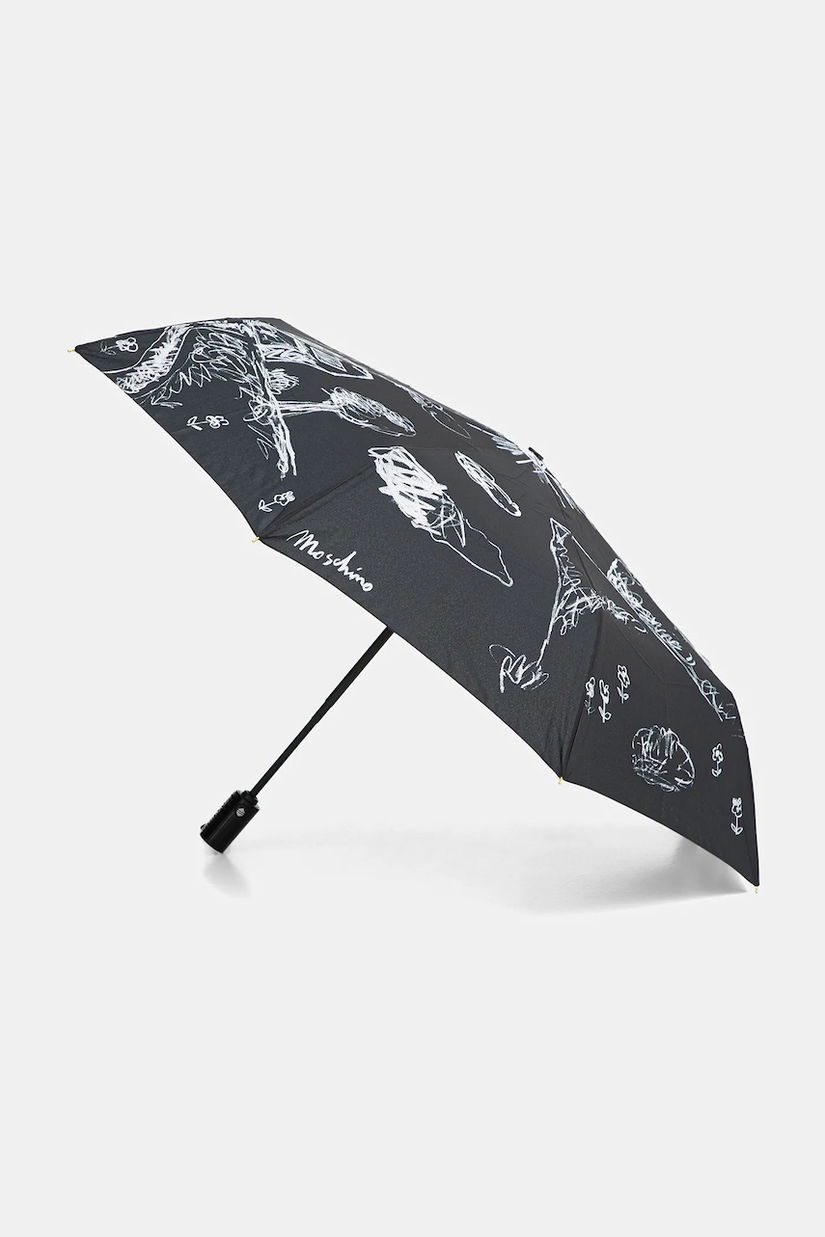 Moschino umbrelă culoarea negru, 8979