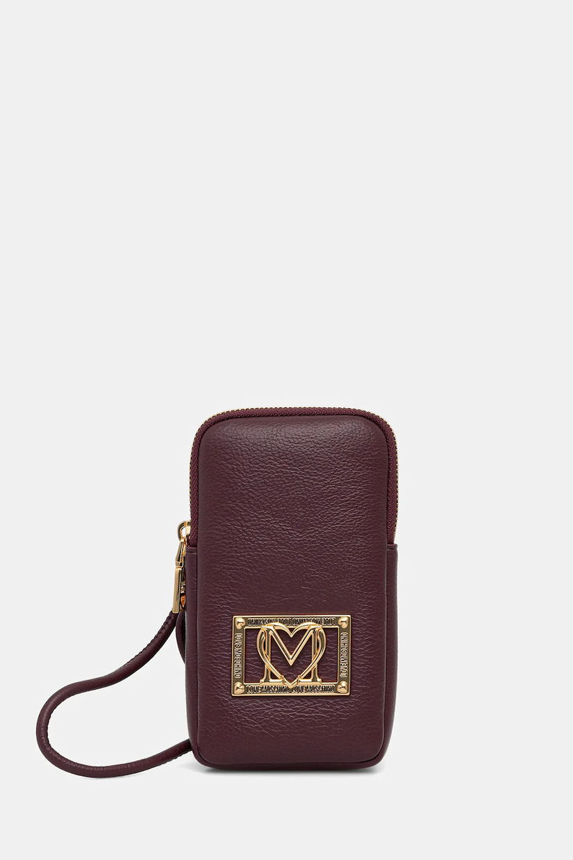 Love Moschino husă pentru telefon culoarea bordo, JC5607PP1NLI0552