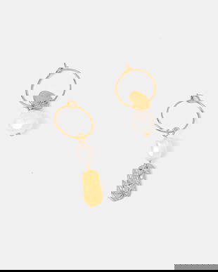 Sessun cercei placați cu aur 24104007