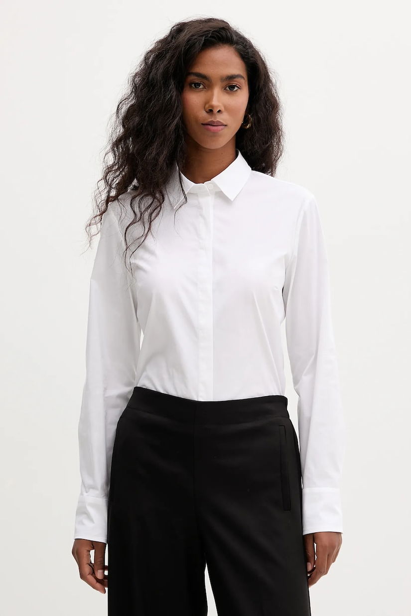 MAX&Co. cămașă culoarea alb, cu guler clasic, slim, 2528116014200