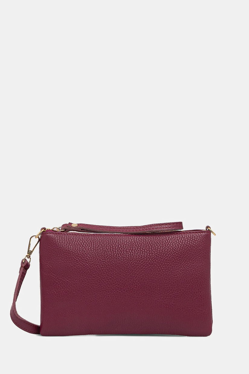 Answear.LAB poseta piele culoarea bordo