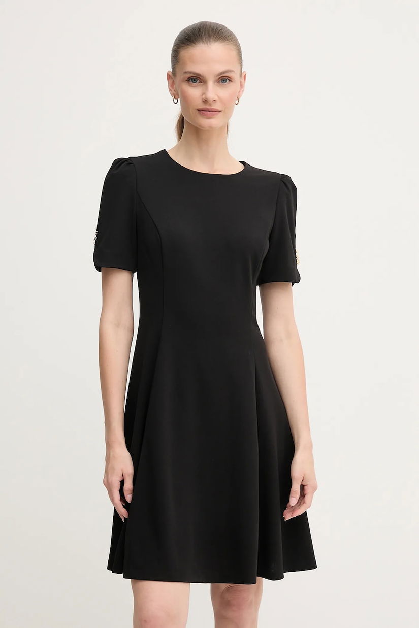 Dkny rochie culoarea violet, mini, evazati