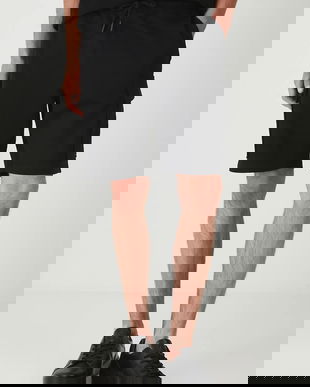 Medicine pantaloni scurți din bumbac culoarea negru