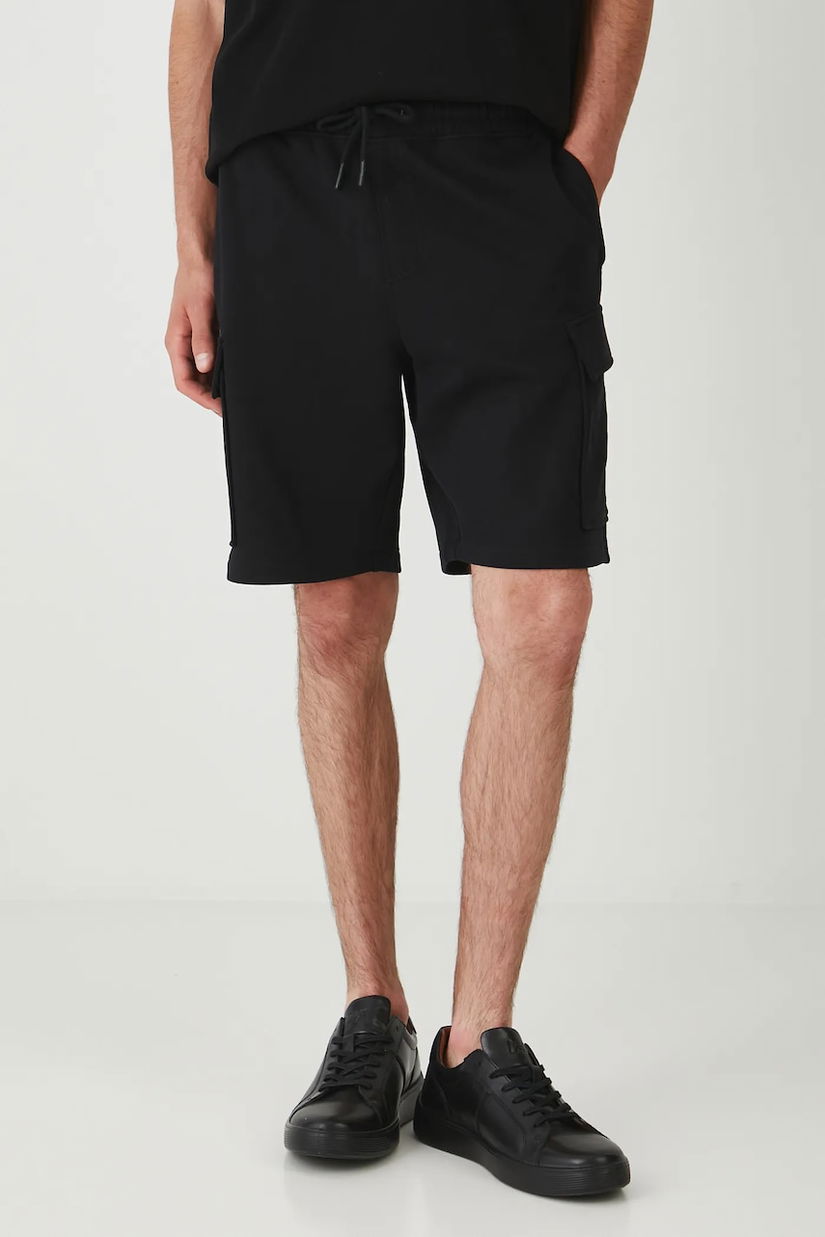 Medicine pantaloni scurți din bumbac culoarea negru
