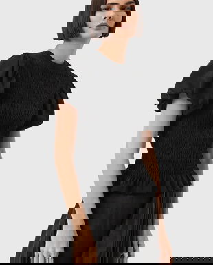 AllSaints bluză DAEL culoarea alb, uni, W013JD