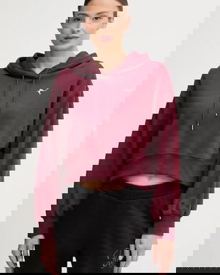 Puma bluză culoarea negru, cu glugă, uni, 629746