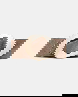 Answear Lab curea din piele intoarsa culoarea verde